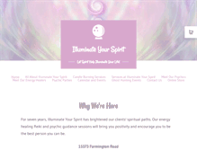 Tablet Screenshot of illuminateyourspirit.com